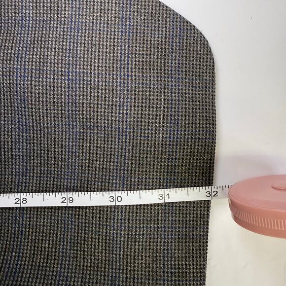 Lauren Ralph Lauren Men’s Brown Check Blazer 42L – Subtle Blue Accent Sport Coat - Picture 5 of 10